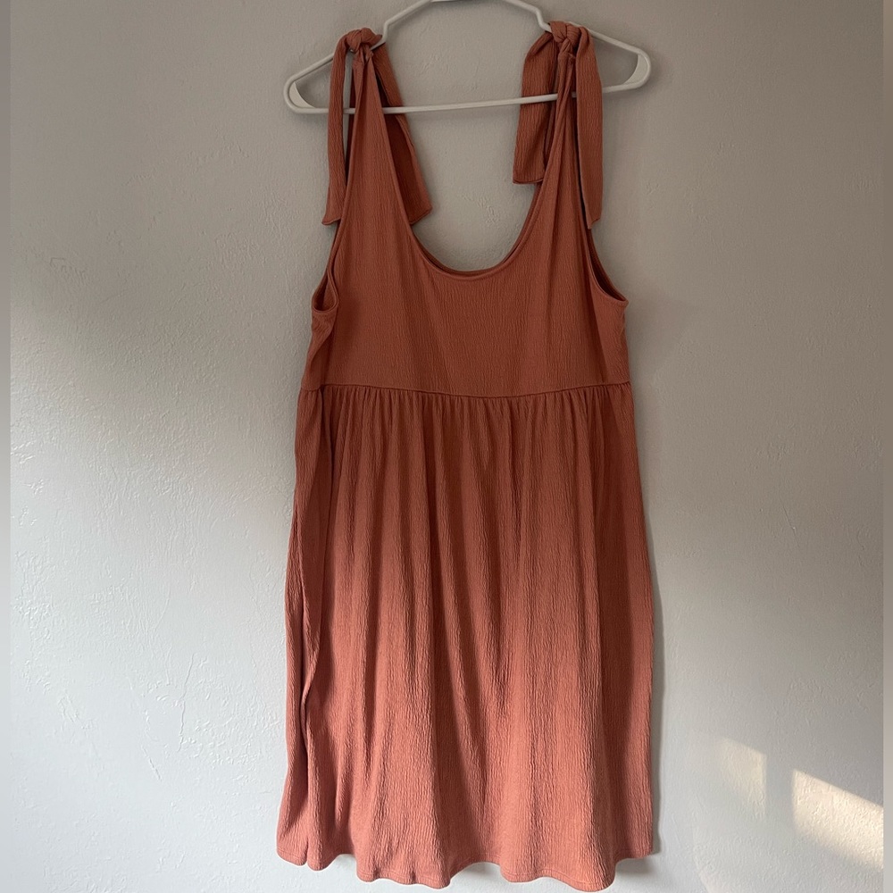Wild Fable Women’s Tie Tank Top Dress XXL Faded Rust